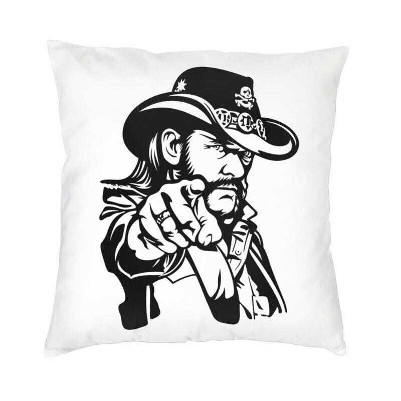 Hot Sale Retro Rock Singer Lemmy Cushion Cover cm Velvet Throw Pillow Case for Living Room Sofa Bedding Pillowcase