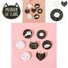 Creative Cartoon Cat Brooch Stylish Personalized Letter Pin For Fashion Accessories