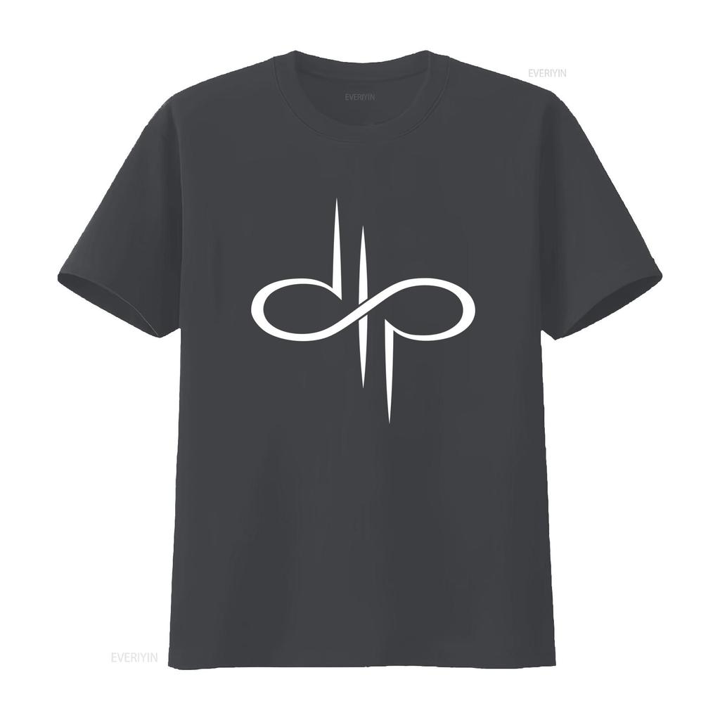 DTP Infinity Symbol T Shirt for Men and Women Available in Sizes S XXL Colors Black White Devin Townsend Project vintage Soft