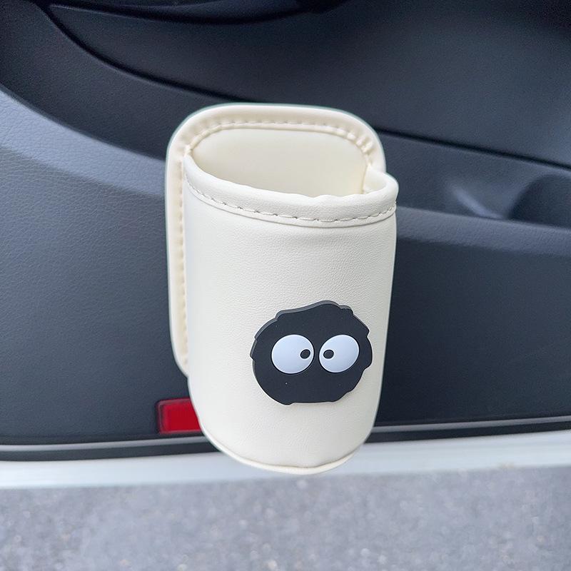 Car Seat & Door Cup Holder: Fixed Backrest Storage & Side-Mounted Drink Holder