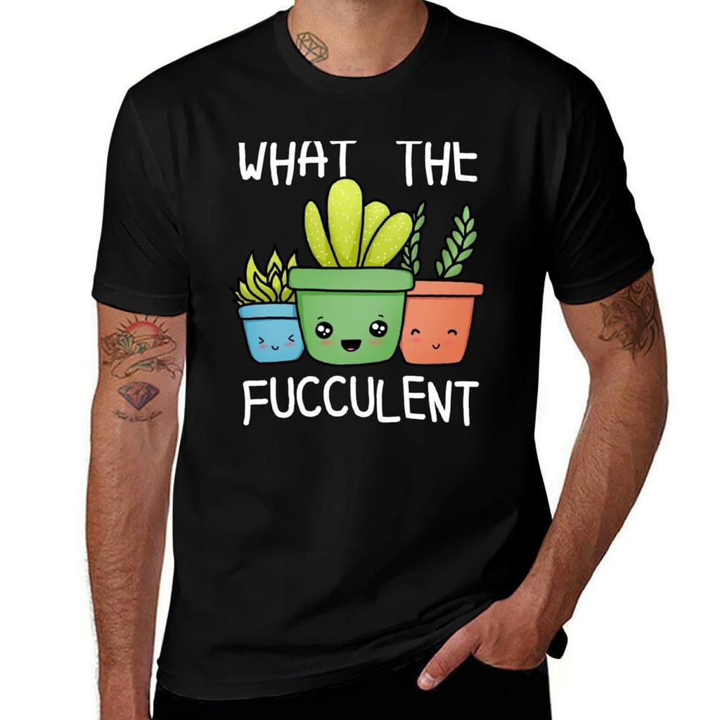 What the Fucculent Cute Plants T-Shirt Quick Dry Light Sports T-Shirt