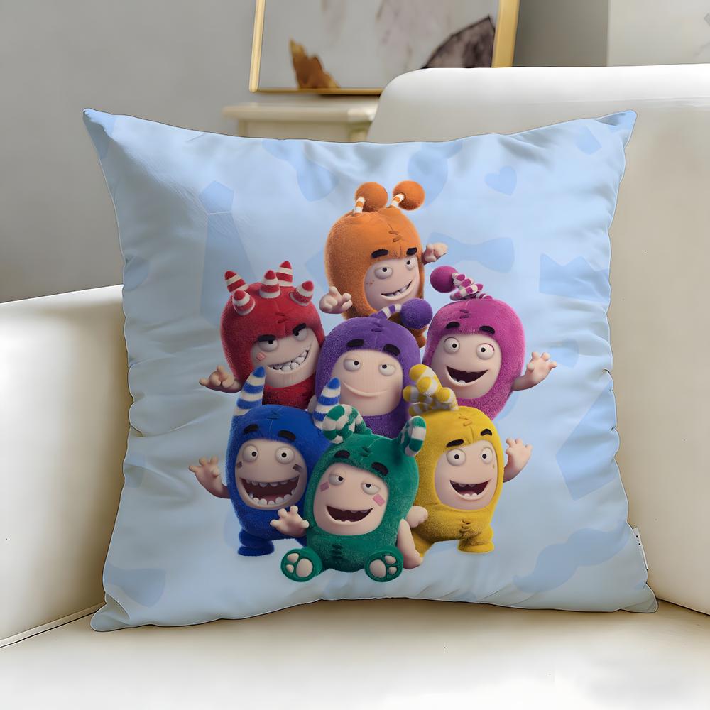 Популярный мультфильм Oddbods Наволочка Мягкая и Легко стирающаяся – Универсальная для Дивана, Кровати, Путешествий и Офиса