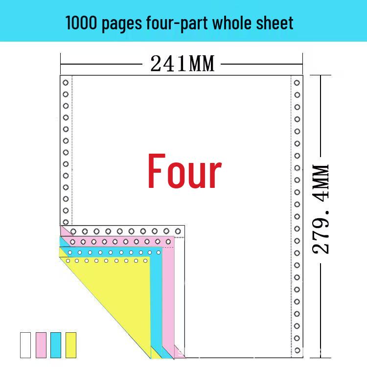 241-Pin Dot Matrix Printer Paper: Triplicate, Two-Part, Four-Part & Five-Part Invoices/Delivery Notes