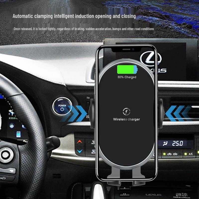 Smart Wireless Charger Car Mount with Touch Sensor & Fast Charging