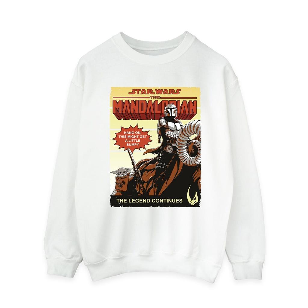 Star Wars The Mandalorian Womens/Ladies Bumpy Ride Sweatshirt