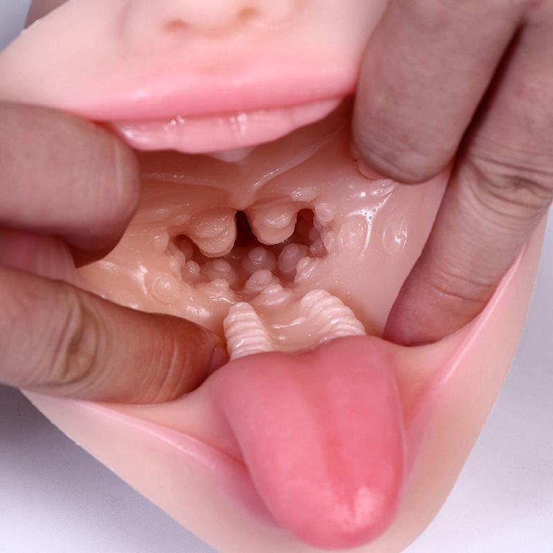 Мужской мастурбатор, толстая киска, двухканальный сосание, оральный секс, имитация языка, зубов, глубокое влагалище, горло, минет