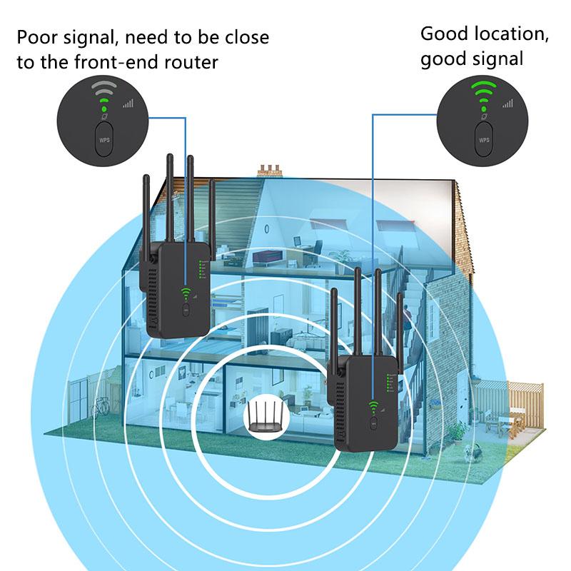 Wi-Fi репитер U10, двухдиапазонный Wi-Fi роутер 2,4 ГГц / 5 ГГц, 802.11ax, 300/1200 Мбит/с, усилитель беспроводного сетевого сигнала