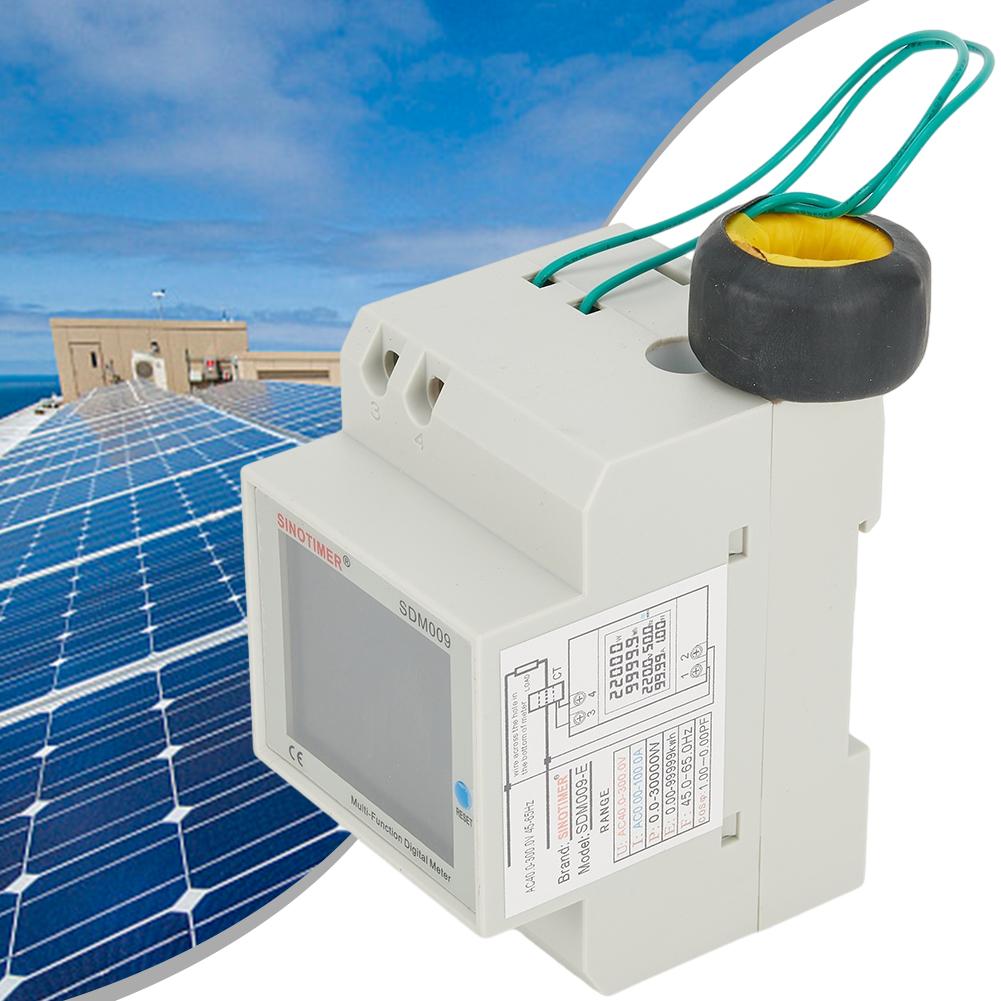 Color LCD HD Display Digital Electricity Meter, Backlight Function, Clear Visibility, Data Reset, Cumulative Energy Measurement