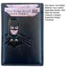 Superhero Face ID Wallet Card Wallet with Bat Superhero Face Eyes Cutout 3-Slot ID Card Holder Birthday Gift for Superhero Fans