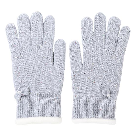 Женские зимние перчатки Теплые перчатки с сенсорным экраном С пайетками в виде бабочки Вязаные Утепленные