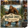 Настенный календарь Savage 2027, 12-месячный планировщик с изображением дикой природы, на спирали, с плотной бумагой, тематический органайзер для домашней студии, Обезьяна, Ежемесячный