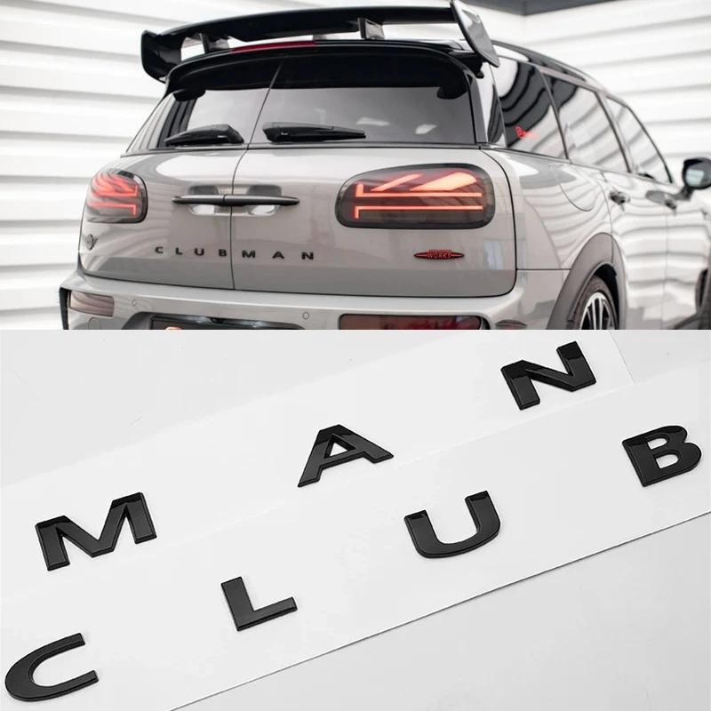 3D ABS Черный Логотип Clubman Эмблема Countryman Буквы Наклейка Значок на Багажник Автомобиля
