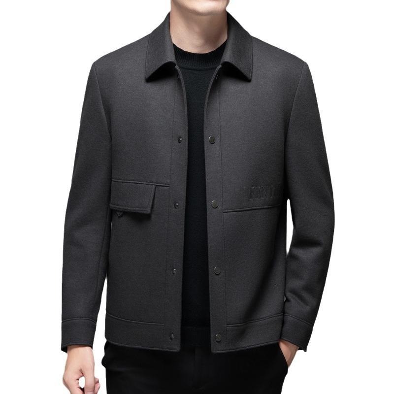 Шерстяная куртка мужская осенне-зимняя новая вязаная шерстяная куртка повседневная универсальная шерстяная куртка плюс хлопковая куртка