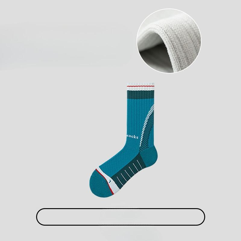 Мужские осенне-зимние профессиональные баскетбольные носки-трубы с амортизацией, с резинкой для волос, дышащие, влагоотводящие