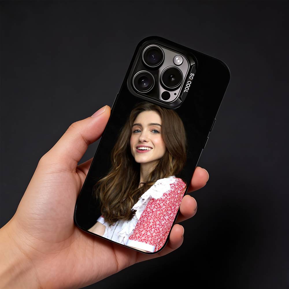 Natalia D-Dyer Phone Case For iPhone17, 16,15,14,13,12 Pro Max Black Candy Matte Shockproof Cover
