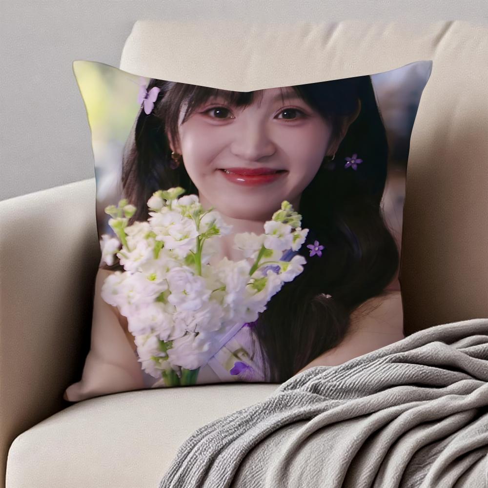 Cute and beautiful TTian Xiwei Cushion Cover Pillowcase Antidustmite Invisible Zipper Short Plush Sofa Cushion
