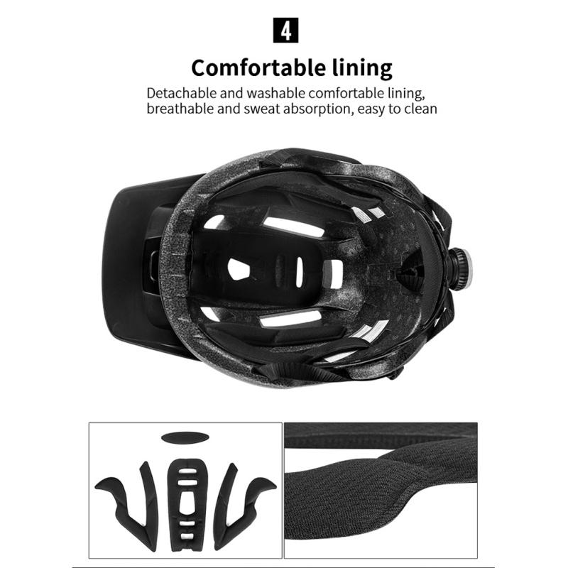 Велосипедный шлем Горный велосипед Встроенный защитный шлем для верховой езды с сигнальной лампой