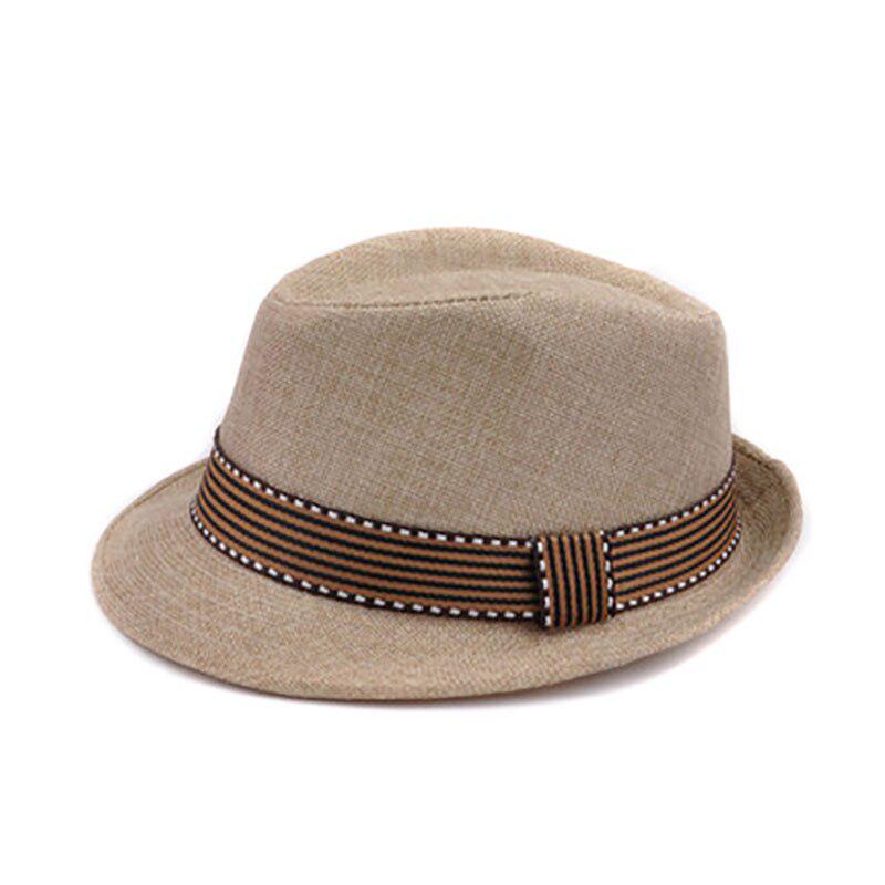Summer Children Sun Hat Vintage Boys Western Cowboy Hats Kids Wide Brim Jazz Cap