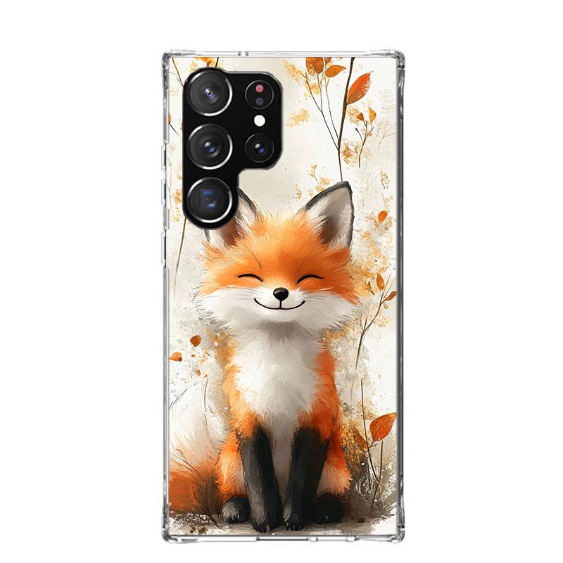 Чехол для телефона с животным лисой для Samsung Galaxy S26 S25 Edge S24 S23 FE S22 Ultra S21 Plus S20 + Fundas Cover Coque Galaxy S25 S24 S23