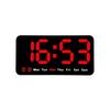 1 Set Digital Alarm Clock with Temperature Display Battery Operated Adjustable Brightness Desk Clock for Home
