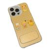 Летний чехол-книжка с мультяшным узором в клетку Star Yellow для iPhone 16 Pro Max, для девочек