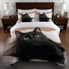 Милый котенок 3D Печатный Комплект Постельного Белья Милый Животный Стиль Пододеяльник Комплект Мягкий Удобный Домашний Полиэстер Роскошный Пододеяльник Комплект