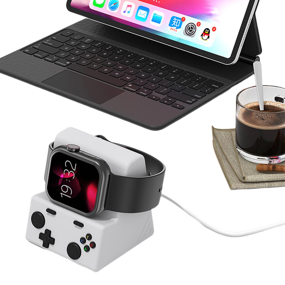 Charger Stand Silicone Dock Charger Cable Smartwatch Holder Stable Desk Watch Holder for Apple Watch Series 10 9 8 7 6 5 4 3 2 1