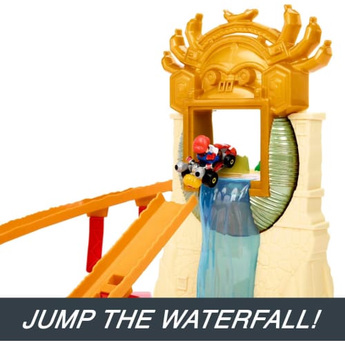 Hot Wheels The Super Mario Bros. Movie Jungle Kingdom Race (Includes 1 Mario Kart) [Miniature Car] [Playset] [Ages 5 and Up] [Gift] HMK49