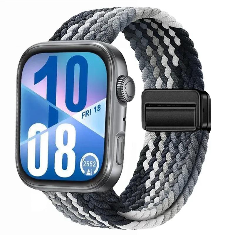 Магнитный плетеный ремешок для Huawei Watch Fit 4 Pro 3 Нейлоновая петля Браслет для спорта для Huawei Fit3 Fit4 4Pro Аксессуары для ремешка