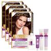 Крем-краска для волос L'Oréal Paris Excellence Duo, нет. 3 Темно-коричневые, 4 шт.