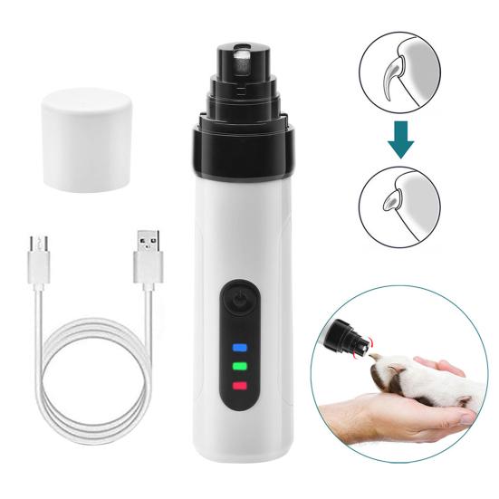 Электрическая машинка для стрижки ногтей домашних животных с низким уровнем вибрации, бесшумная машинка для стрижки ногтей у собак