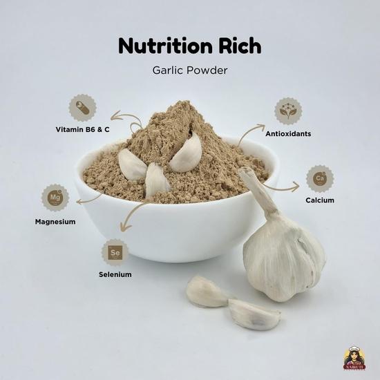 Nairuti Vyutpadan Garlic Powder 1 Kg | 100% Pure Lasan Powder for Cooking Pickles & Seasoning | No Preservatives or Fillers (200gx5)