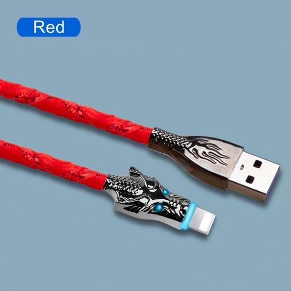 USB-кабель для быстрой зарядки, светодиодный цветной светильник, кран, кабель для зарядки телефона для IPhone / кабель Micro USB / Type-C для IPhone и других смартфонов Android