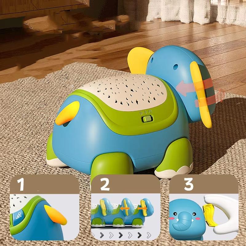 Toddler Learning To Climb Toy 1PCS Elephant Guide Infant To Learn To Climb Electric Remote Control Acousto-optic Electronics