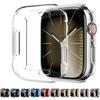 Прозрачный чехол-защита экрана из ТПУ для Apple Watch 45мм 41мм 44мм 40мм 42мм 38мм 49мм, 3D-чехол с полным бампером для iWatch Ultra 9 8 7 6