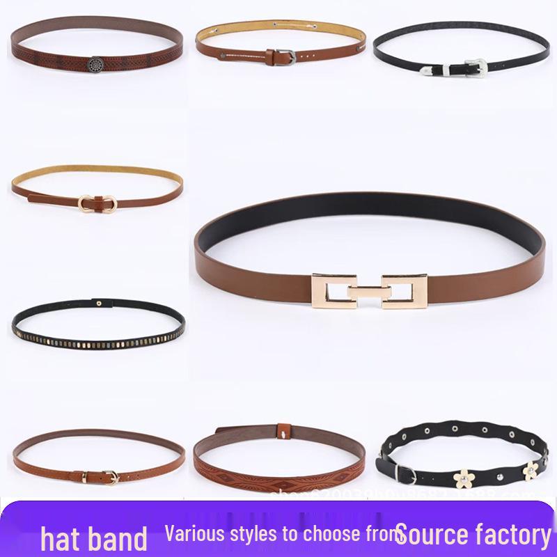 Ретро европейская и американская соломенная шляпа с кожаной пряжкой и креативным декором шляпной ленты