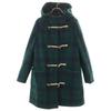SEE BY CHLOE Wool Blend Check Pattern Duffel Coat USA2 Green System Women Used