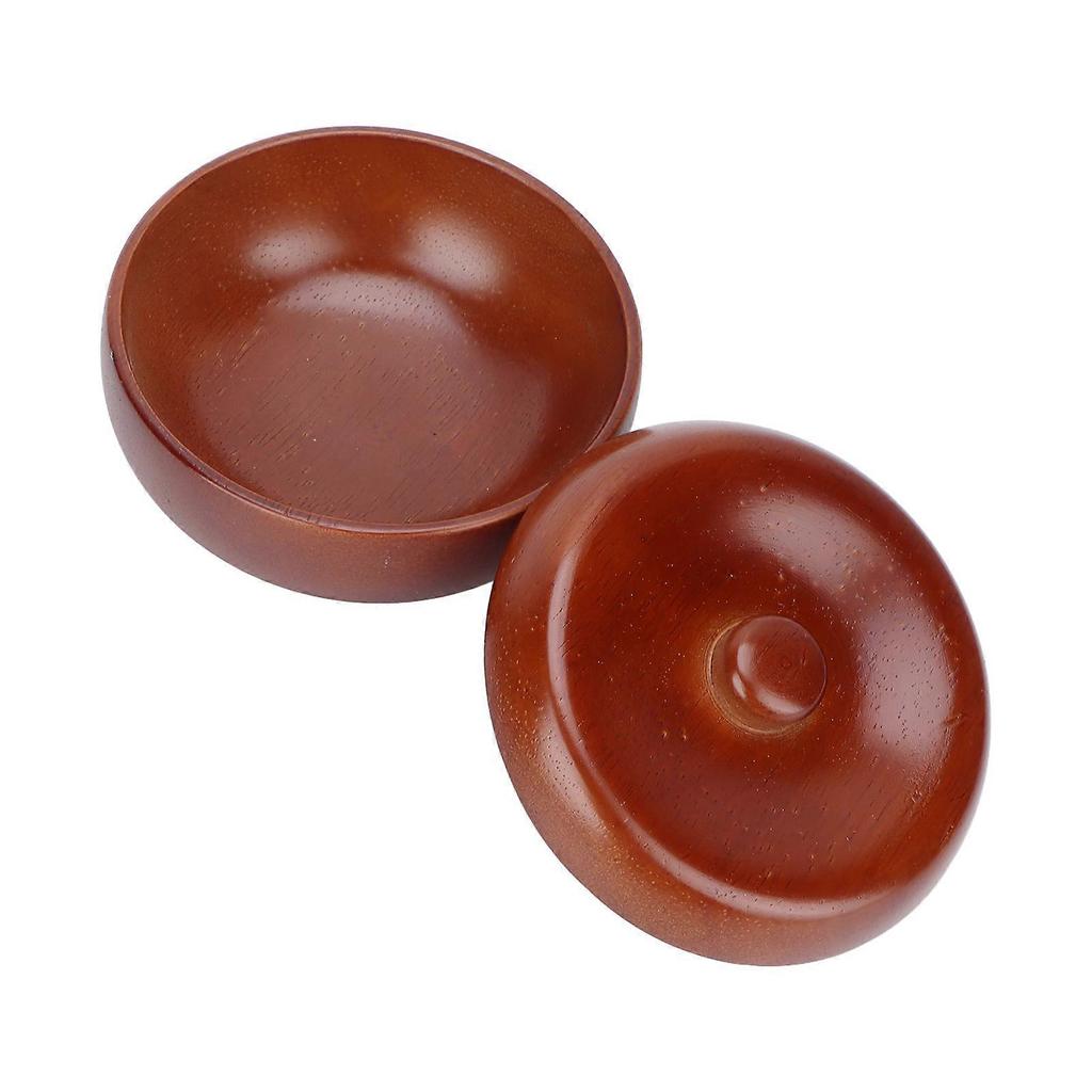 Refillable Wooden Bowl For Sandalwood Shaving Soap, Natural Durability And Secure Lid Ensure Hassle-Free Shaving