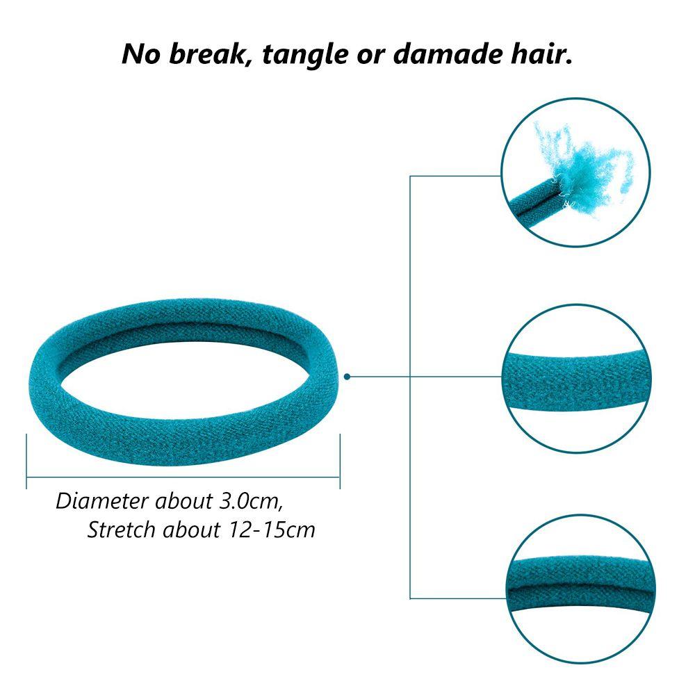 No-damage Nylon Hair Accessories Scrunchies Hair Rope Ties Rubber Bands Elastic Hair Bands