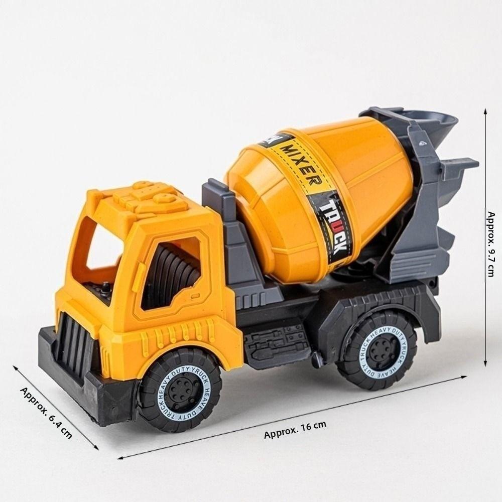 Plastic Tractor Excavator Bulldozer Drop Resistant Simulation Diecast Crane Truck Model for Boys