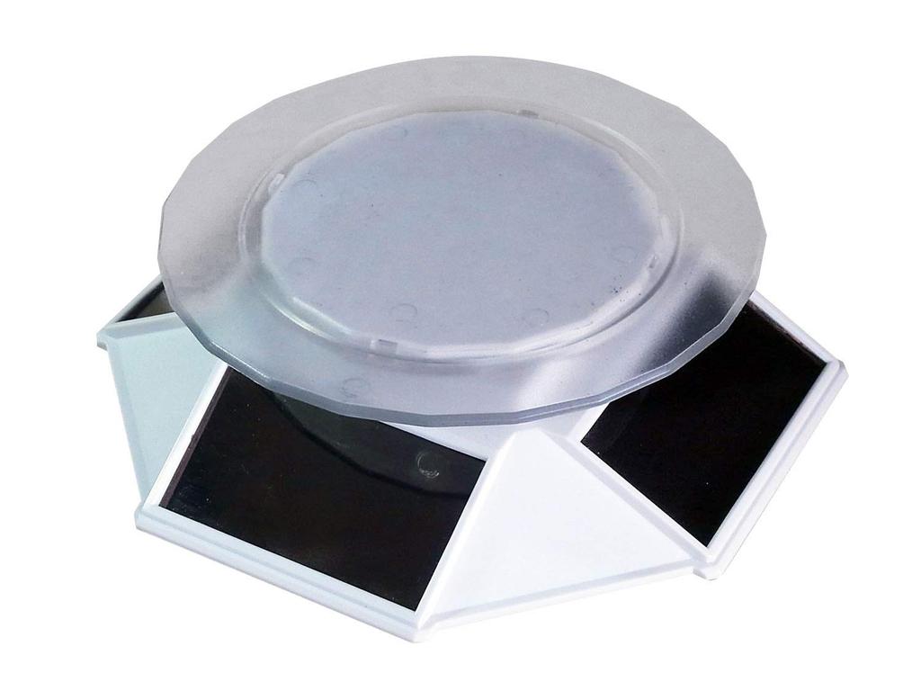 Platz Solar Turntable 120 White W145 X D157 X H37mm Table Diameter Load Capacity 200g or Less Display Accessories (Turning 80mm, 120mm) PMM-12wh