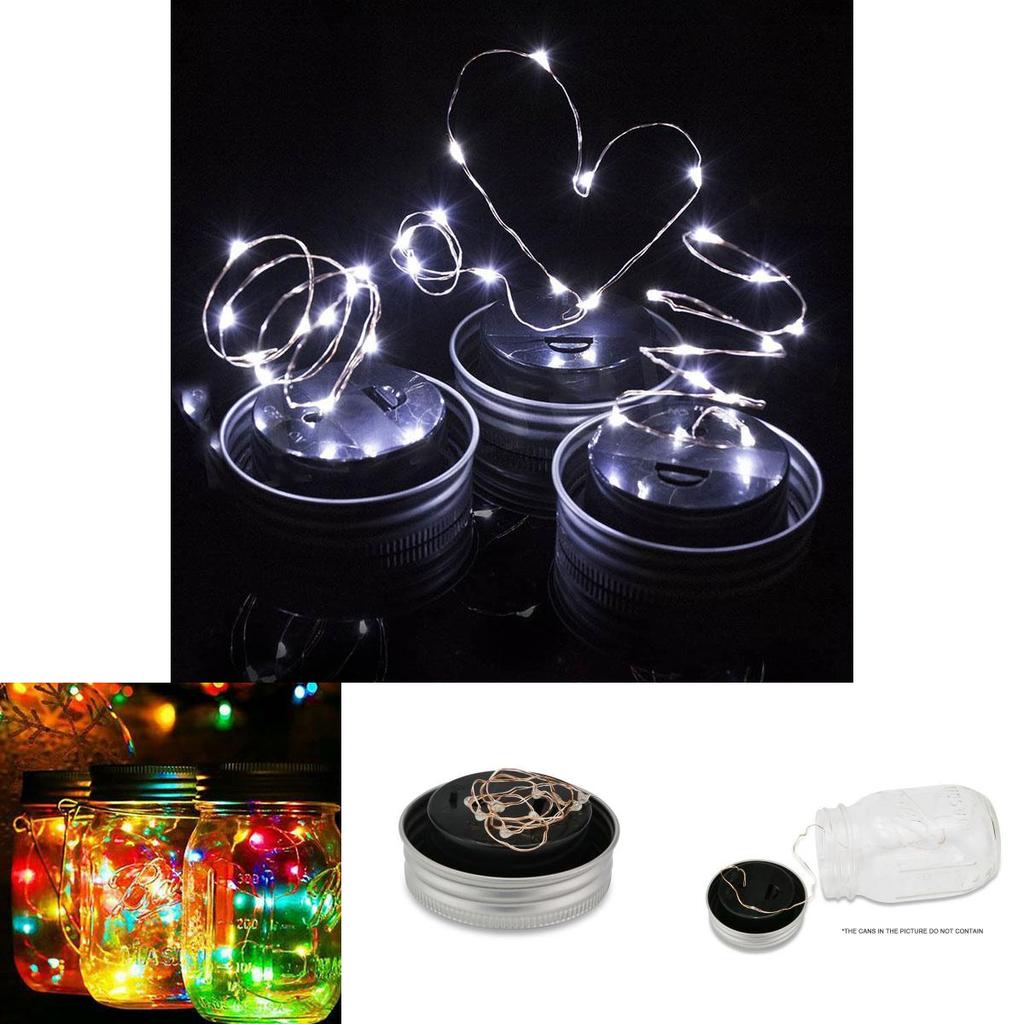 Enchanting 10led Outdoor And Indoor Solar Mason Jar Light Lids For Beautiful Weddings