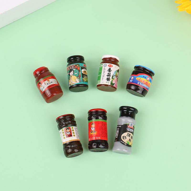 5 шт. кукольный домик миниатюрная модель приправы мини-кухонные аксессуары для украшения