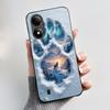 Phone Case For ZTE Blade A33s Soft Silicone Black Case Aesthetic Pattern Hidden Garden Shockproof Shell ZTE Blade A33s Casing