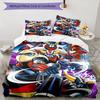 3pcs UFO Robot Grendizer10 Design Cover Set - HD Printed Bedding with 1 Cover and 2 Pillowcases - Perfect for Home and Dorm Decor