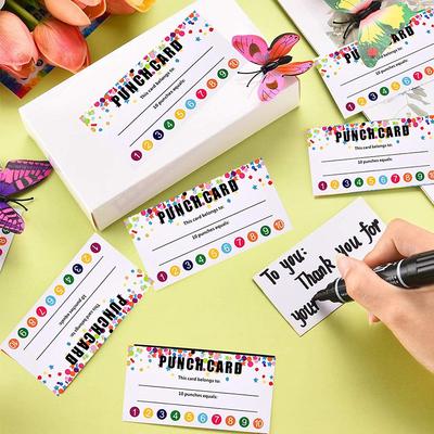 50 шт./компл., перфокарты, поощрительные карты лояльности, студенческие награды, карты для бизнес-класса, детское поведение, студенты, учителя