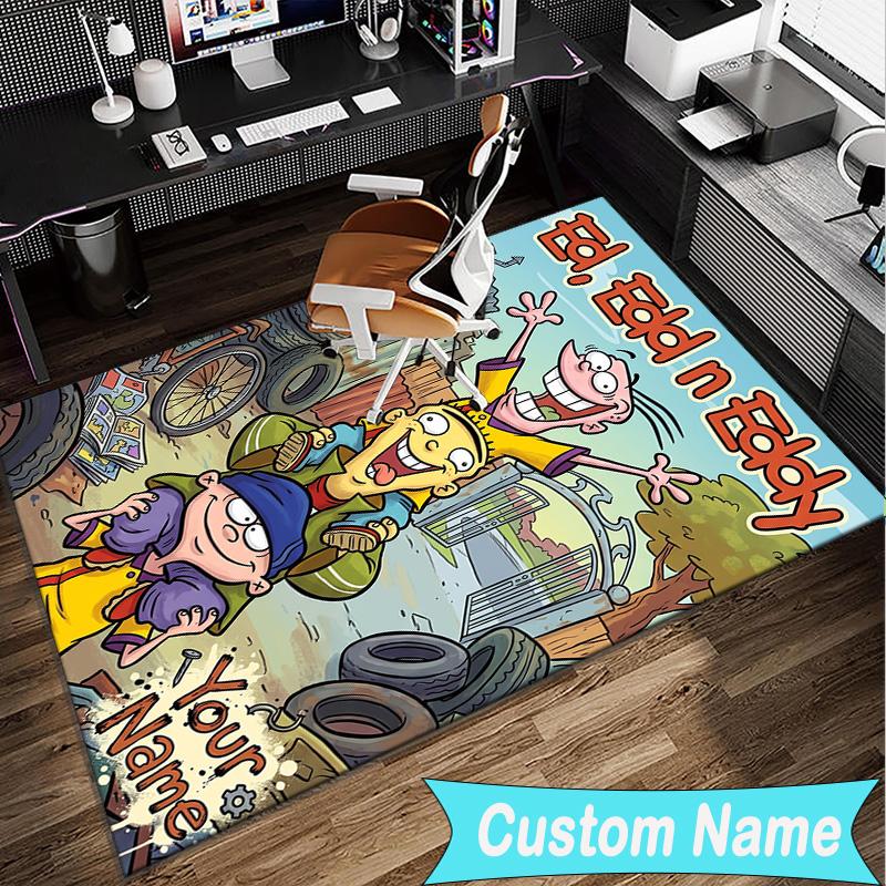 Custom Name Rug Ed Eddy Mystery Area Rug Suitable for Indoor And Outdoor,Carpets for Homes, Offices,Living Rooms,Home Decor,Christmas Gift
