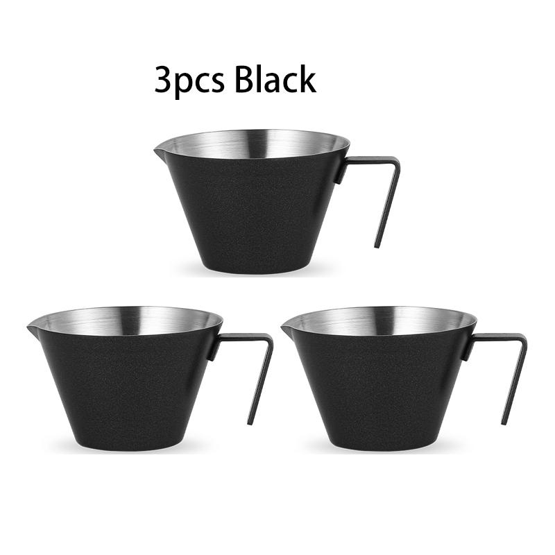 MHW-3BOMBER Нержавеющая сталь Эспрессо Мерная чашка с ручкой 2/3 Упаковка SEspresso Чашки 100 мл Домашние аксессуары для бариста Кофе