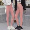 Женские розовые бархатные толстые брюки Shark Barbie - облегающий крой, без заниженной линии шагового шва, теплые зимние леггинсы