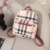 Женский рюкзак лето и осень новый тренд модный рюкзак с клетчатым принтом сумка-тоут цельный